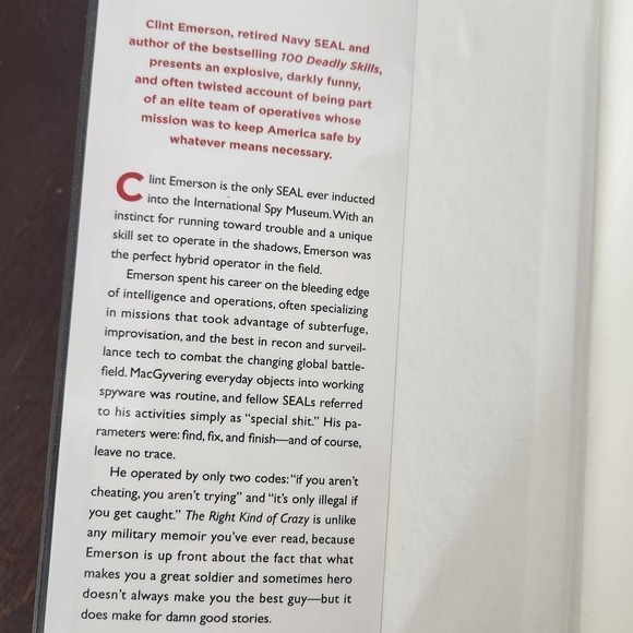 Clint Emerson The Right Kind of Crazy Navy SEAL, Covert Operative & Boy Scout - Picture 5 of 6